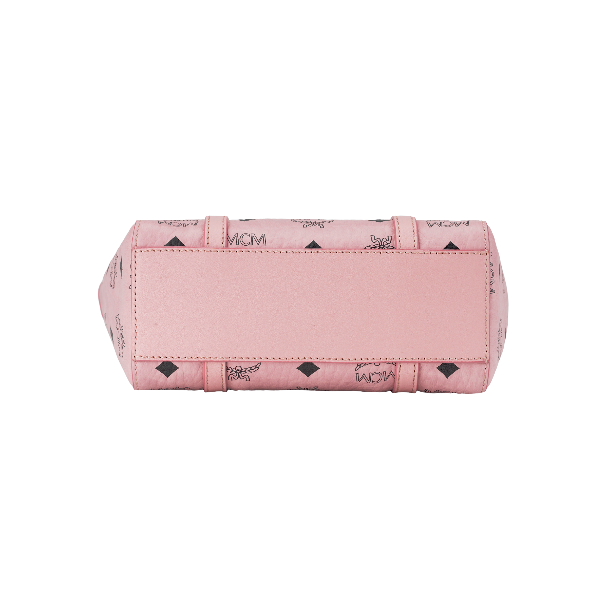 MCM Toni Mini Tote Bag with Logo Print & Zip Closure Crossbody Shoulder Bag – Blossom Pink